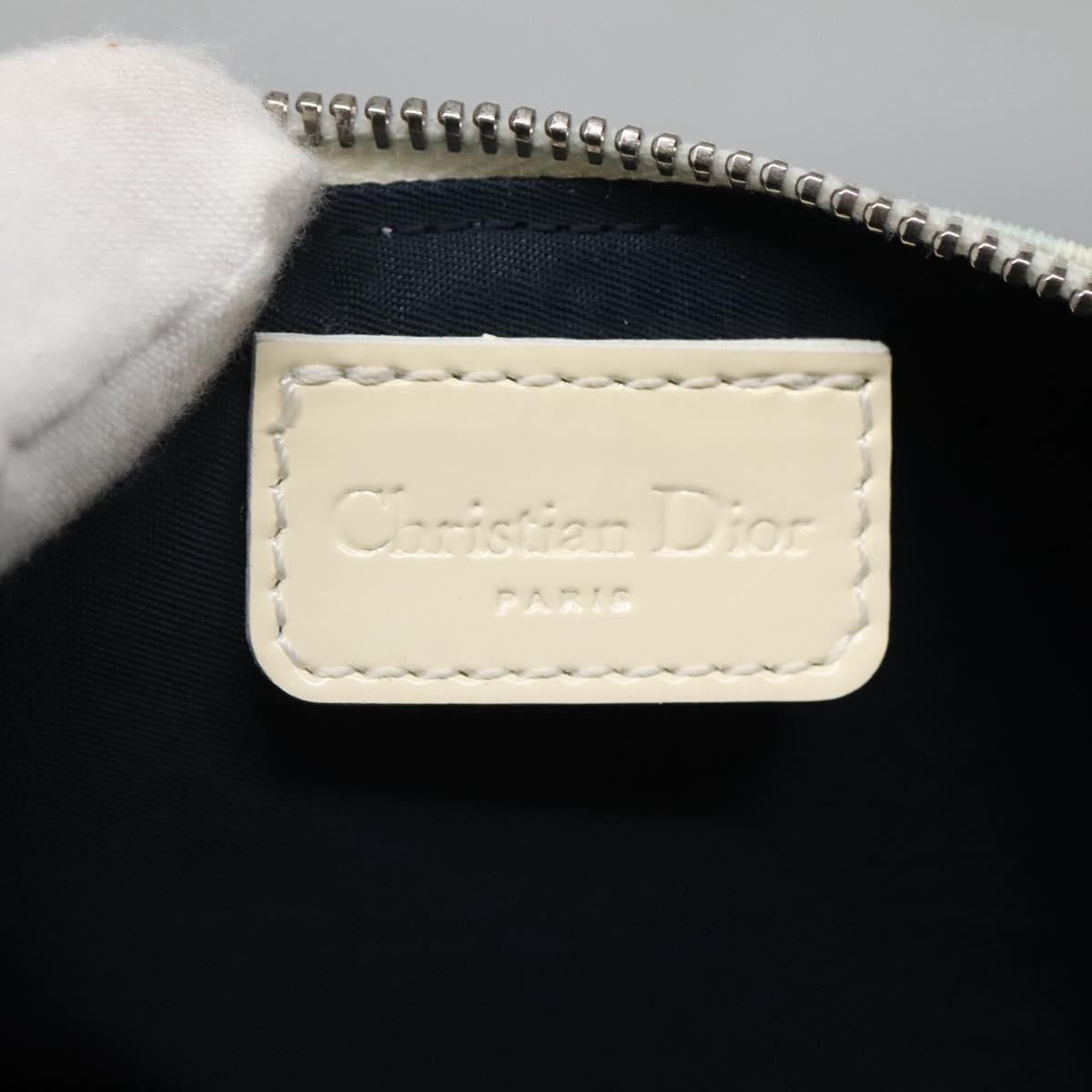Christian Dior Vintage Saddle Bag Diorissimo Canvas, BLUE, CANVAS, Clutche & pouche