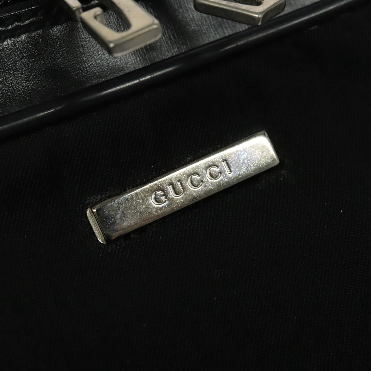 Gucci Vintage Boston Bag Canvas, BLACK, CANVAS, Travel bag
