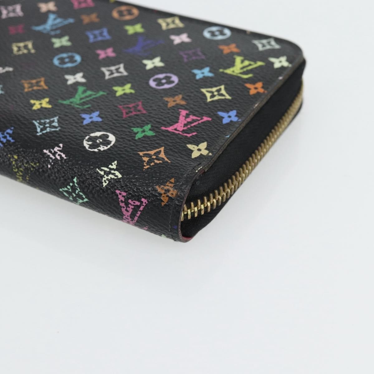 Louis Vuitton Aerogram Zippy Wallet Leather, Black, Canvas, Wallet