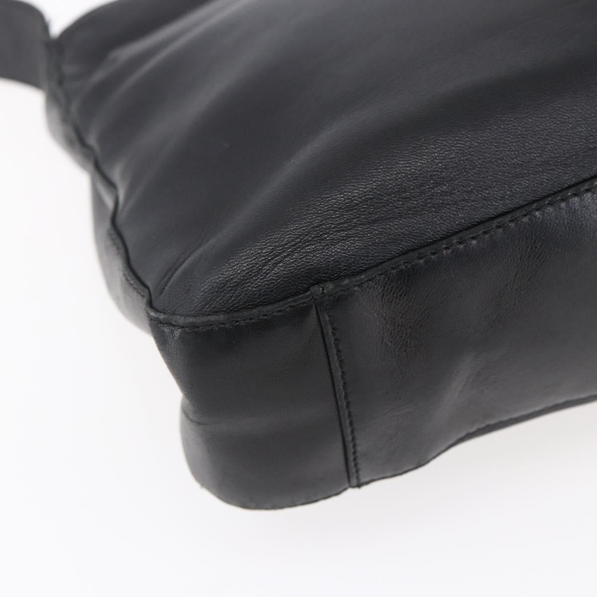 Loewe Anagram Shoulder Bag Leather, BLACK, LEATHER, Shoulder bag