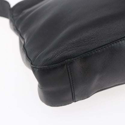 Loewe Anagram Shoulder Bag Leather, BLACK, LEATHER, Shoulder bag