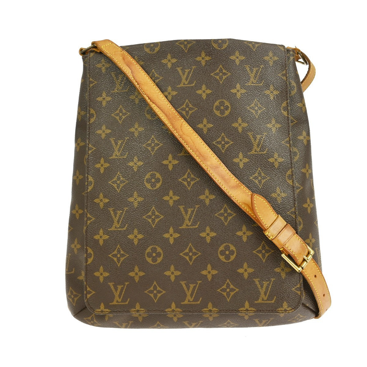 Louis Vuitton Musette Handbag Monogram Canvas, BROWN, CANVAS, Shoulder bag