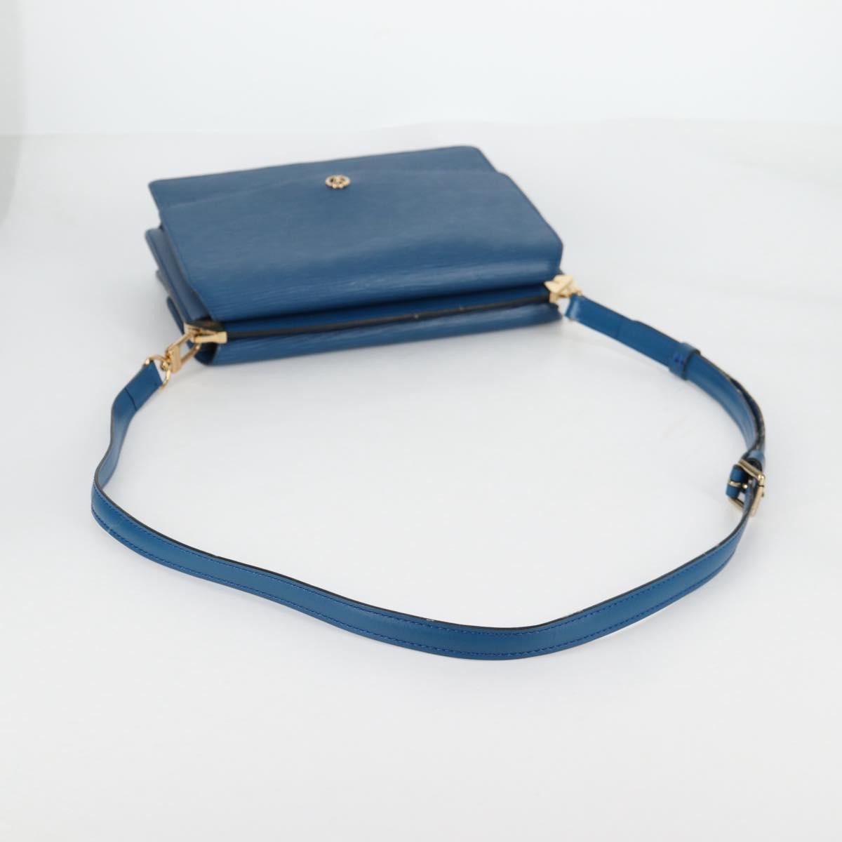 Louis Vuitton Grenelle Shoulder Bag Epi Leather, BLUE, LEATHER, Shoulder bag