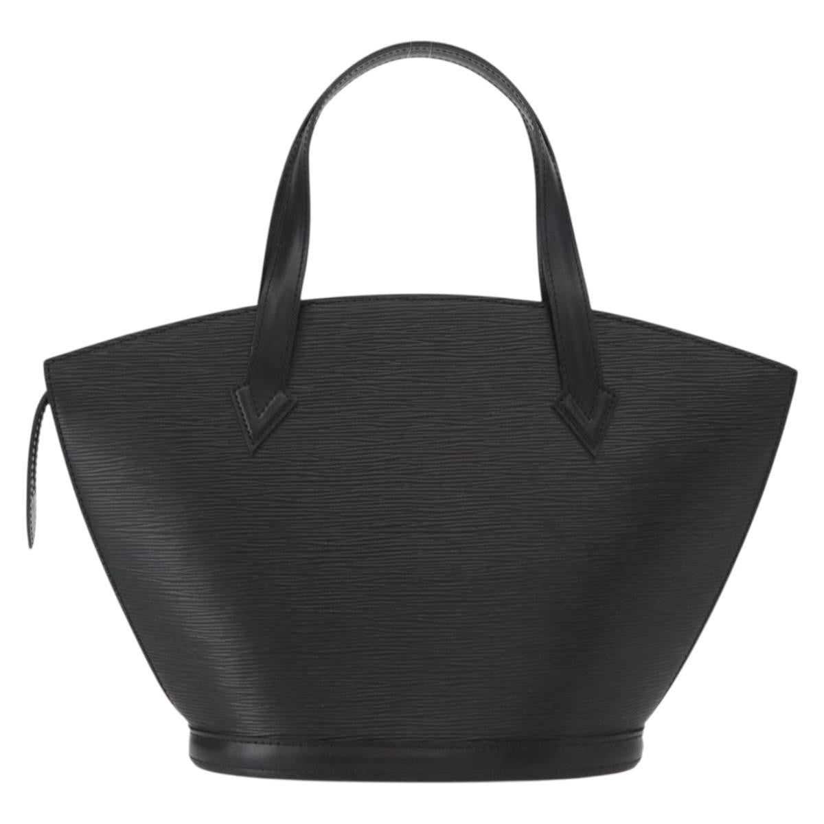 Louis Vuitton Saint Jacques Handbag Epi Leather, BLACK, LEATHER, Handbag