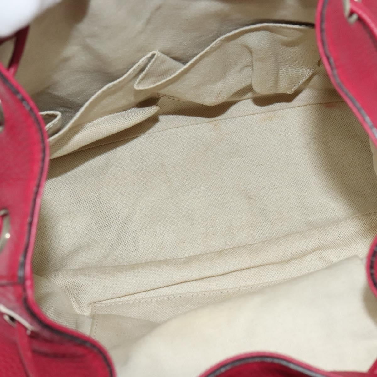 Gucci Bamboo Tassel Backpack Leather, PINK, LEATHER, Backpack