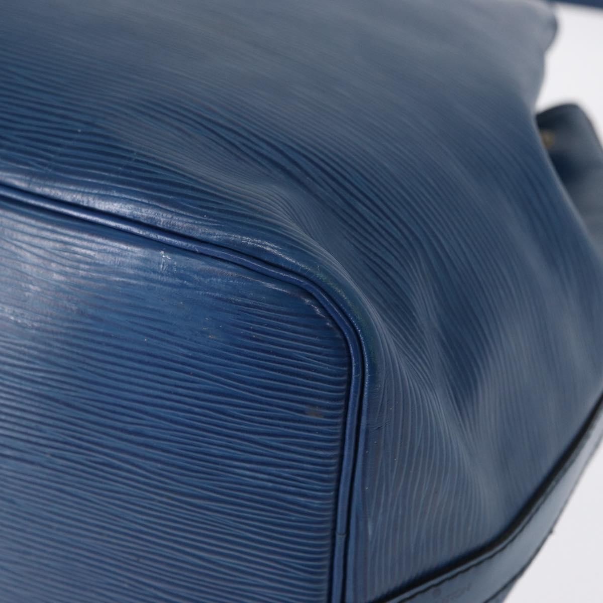 Louis Vuitton Petit Noe Handbag Epi Leather, BLUE, LEATHER, Shoulder bag