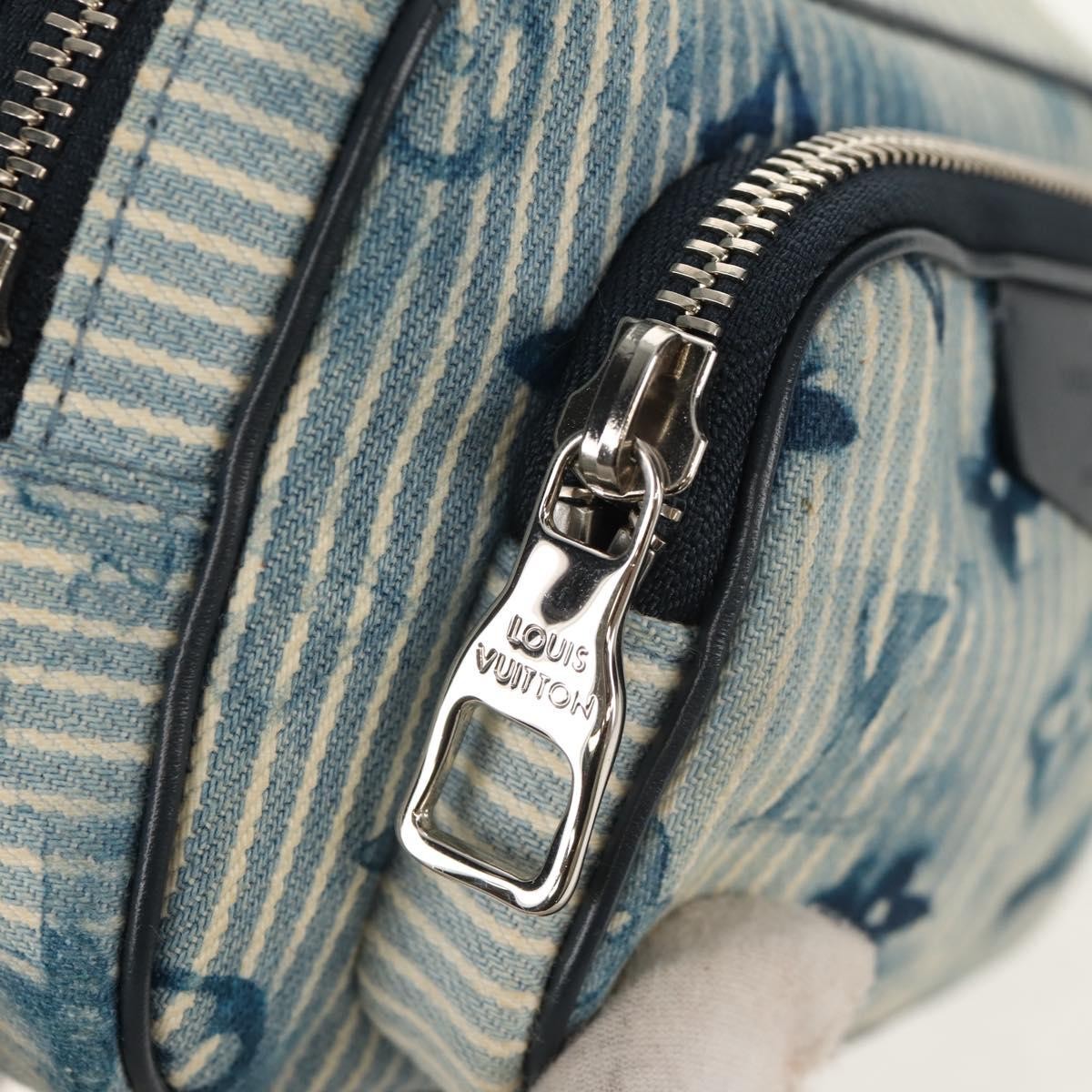 Louis Vuitton Outdoor Pouch Limited Edition Monogram Watercolor Stripes Denim, BLUE, CANVAS, Clutche & pouche