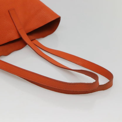 Prada Vintage Tote Leather, Orange, Leather, Tote Bag