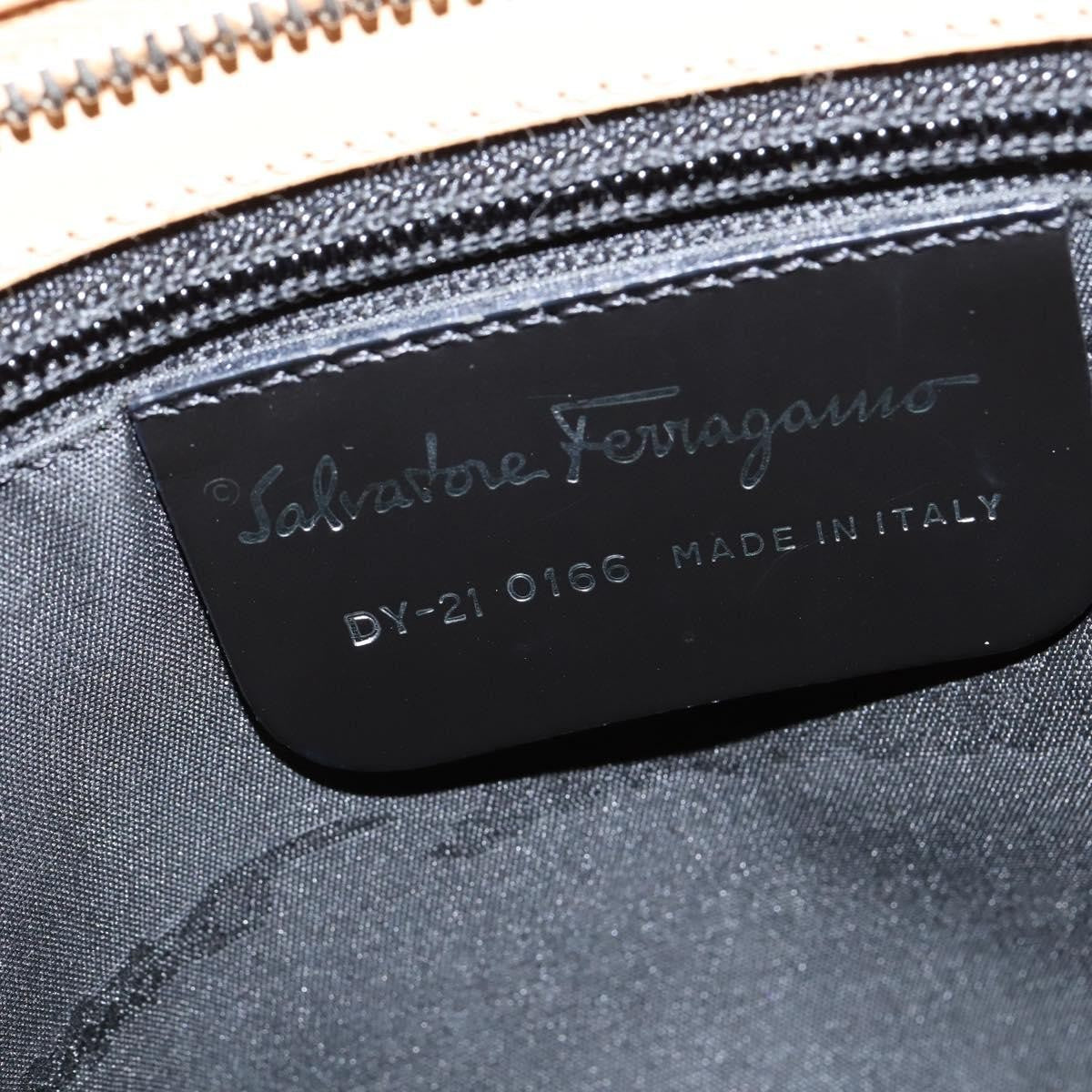 Salvatore Ferragamo Gancini Tote Leather, BEIGE, LEATHER, Tote bag