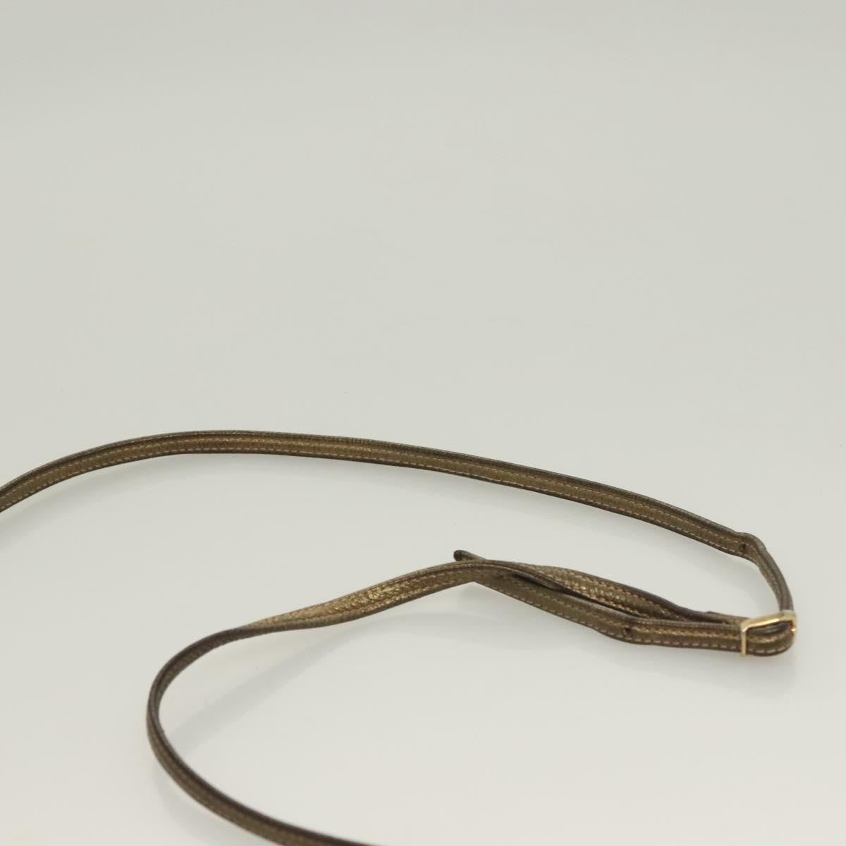 Fendi Vintage Shoulder Bag Leather, GOLD, LEATHER, Shoulder bag