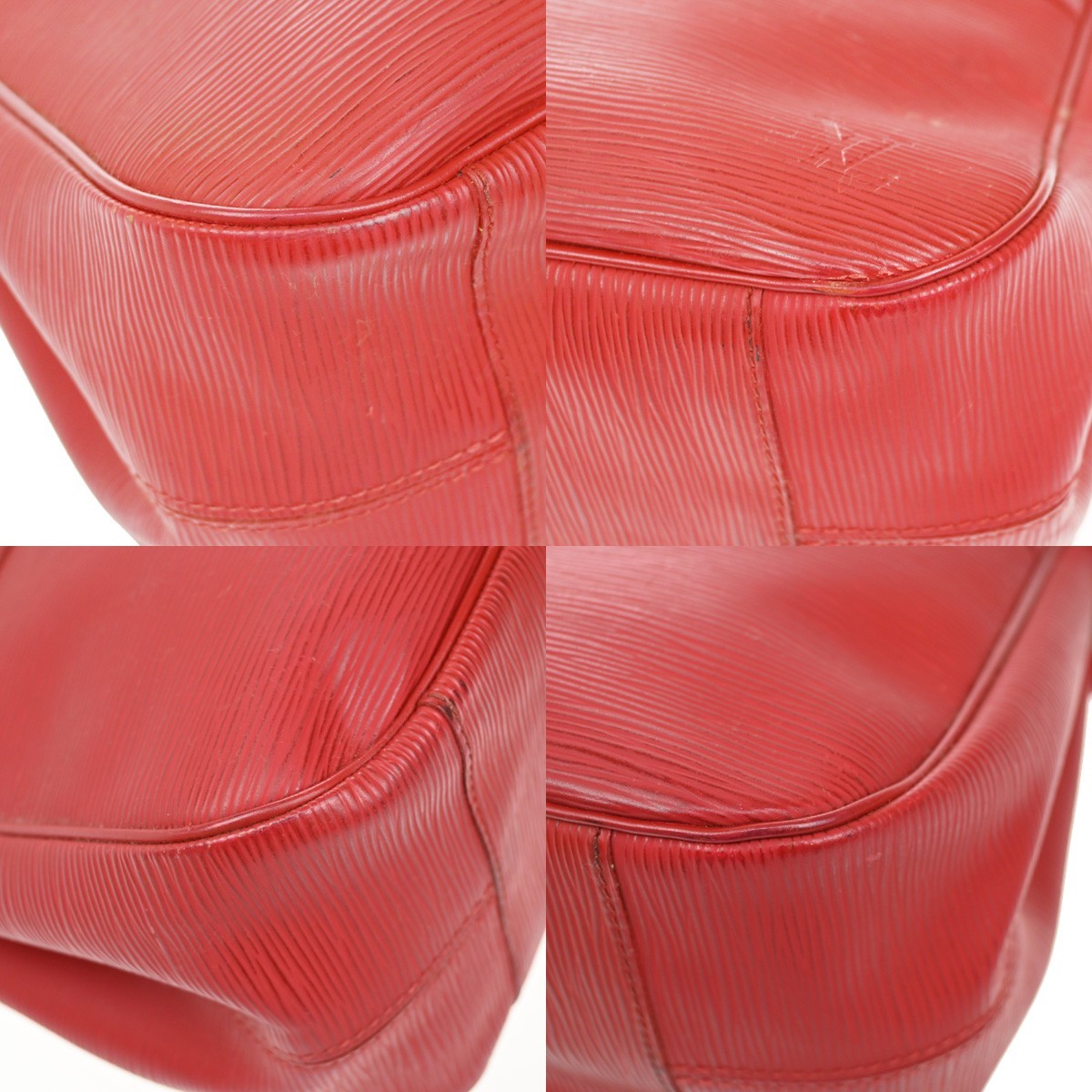 Louis Vuitton Passy Tote Epi Leather, RED, LEATHER, Tote bag
