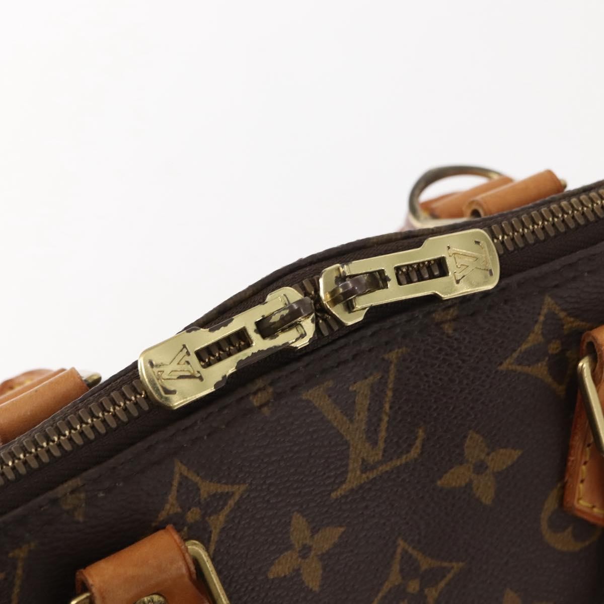 Louis Vuitton Alma Handbag Monogram Canvas, BROWN, CANVAS, Handbag