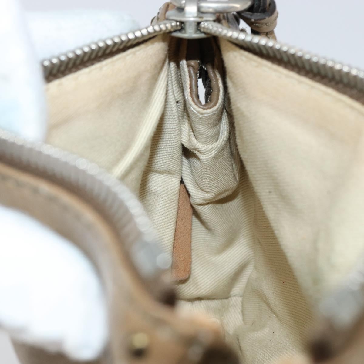 Chloe Paddington Pouch Leather, BEIGE, LEATHER, Clutche & pouche