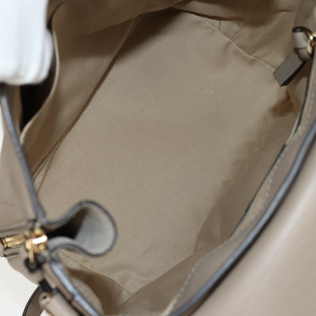 Chloe Faye Backpack Leather and Suede, BEIGE, LEATHER, Backpack