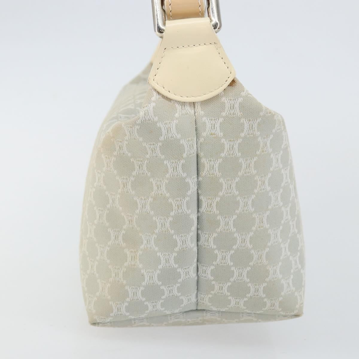 Celine Macadam Handbag Macadam with leather, SILVER, CANVAS, Handbag