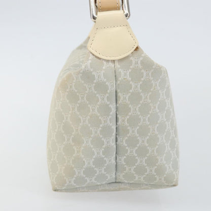 Celine Macadam Handbag Macadam with leather, SILVER, CANVAS, Handbag