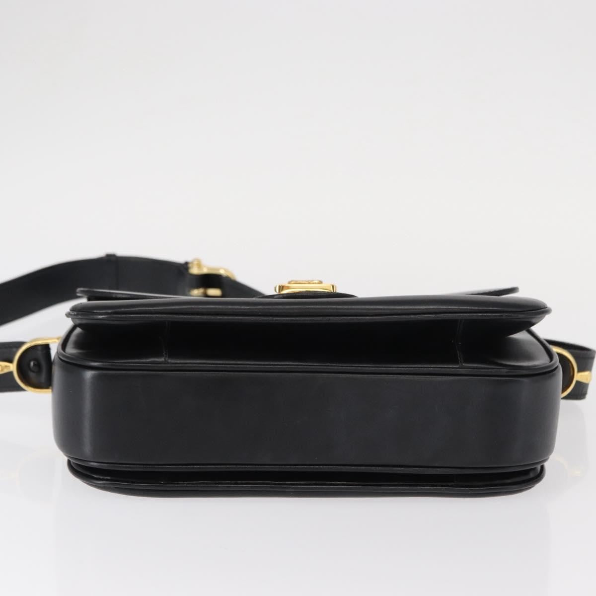 Celine Horse Carriage Shoulder bag Leather, BLACK, LEATHER, Shoulder bag