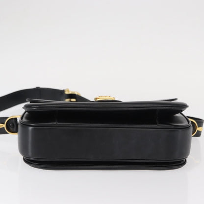 Celine Horse Carriage Shoulder bag Leather, BLACK, LEATHER, Shoulder bag