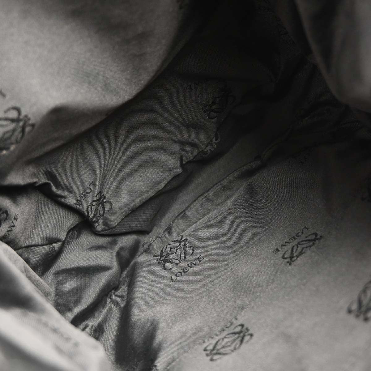 Loewe Anagram Backpack Leather, BLACK, LEATHER, Backpack