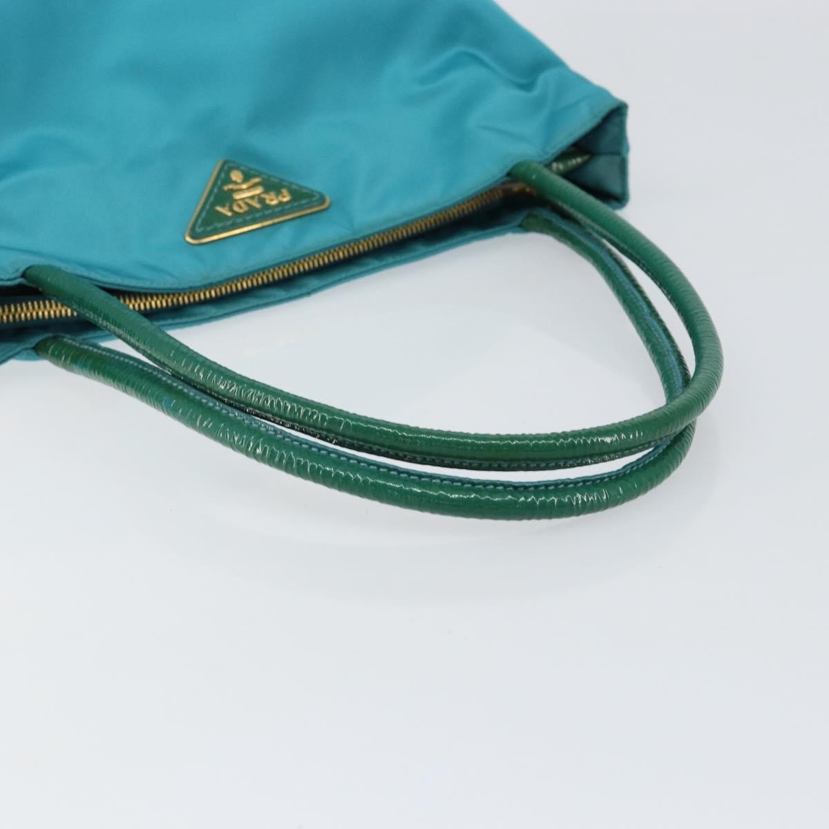 Prada Vintage Handbag Tessuto, TURQUOISE, NYLON, Handbag