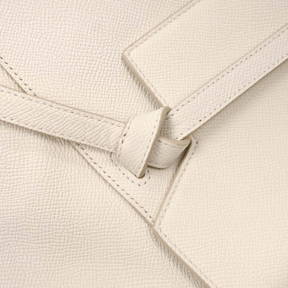 Celine Belt Bag Calfskin, WHITE, LEATHER, Handbag