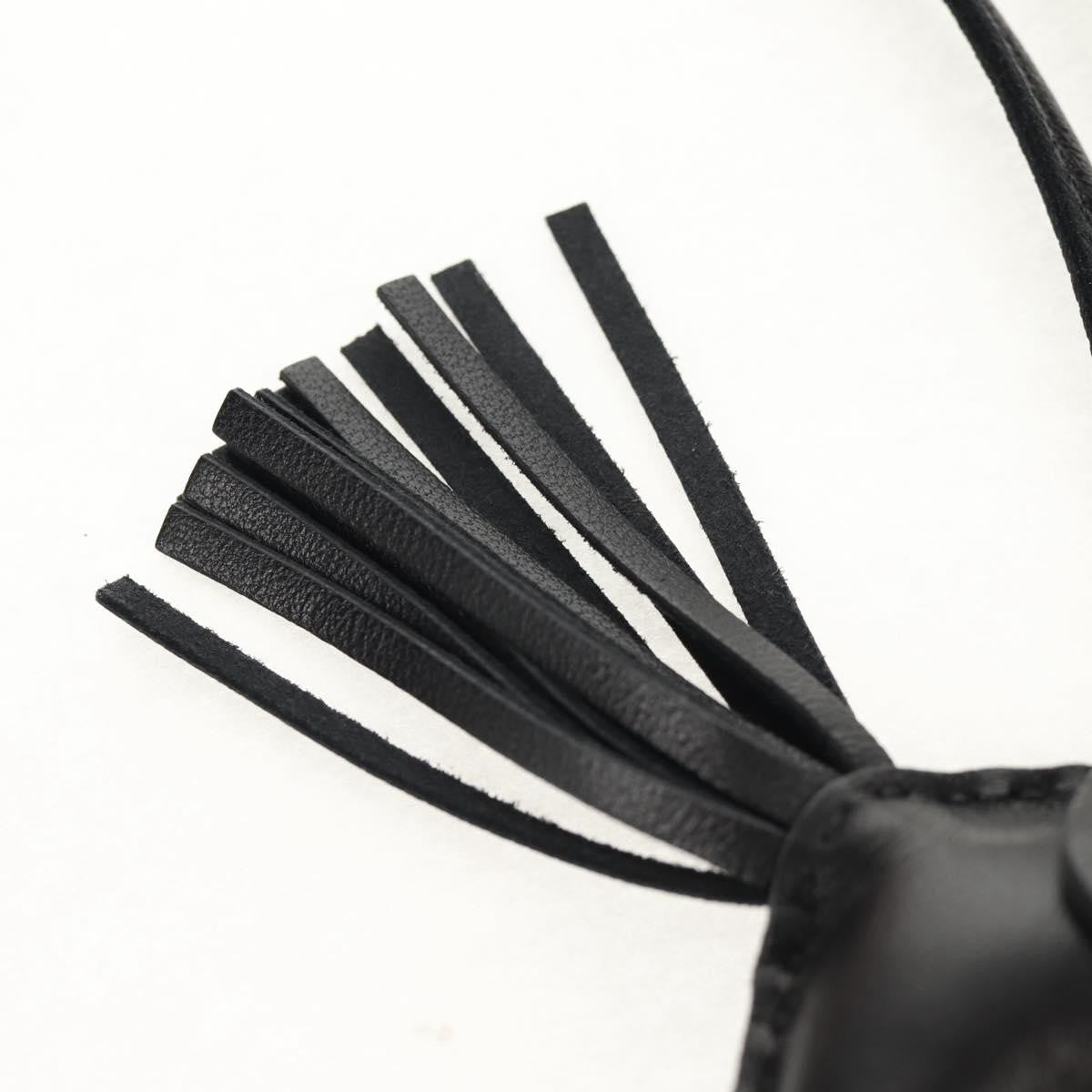 Hermes So Black GriGri Rodeo Bag Charm Leather, BLACK, LEATHER, Charms and Keychains