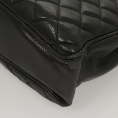 Chanel Chain Shoulder Bag Leather, Black, Leather, Shoulder Bag