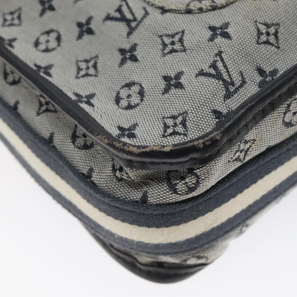 Louis Vuitton Mary Kate Messenger Bag Mini Lin, NAVY, CANVAS, Shoulder bag