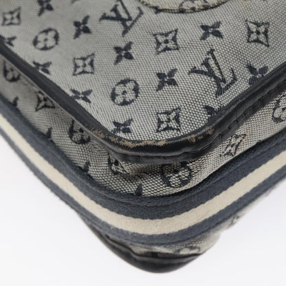 Louis Vuitton Mary Kate Messenger Bag Mini Lin, NAVY, CANVAS, Shoulder bag
