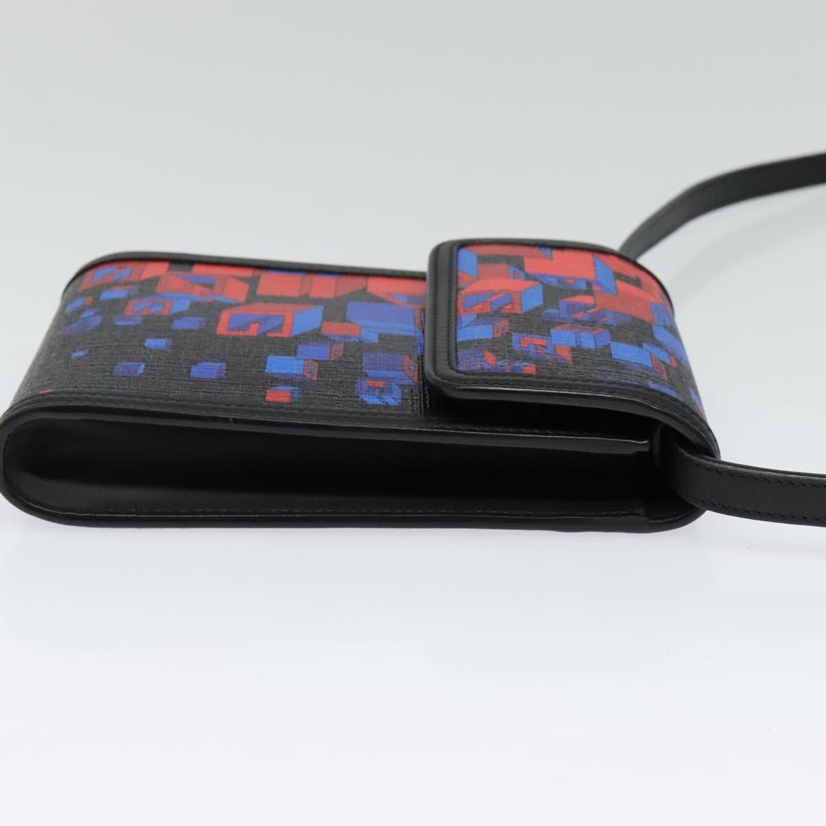 Gucci Flap Square Shoulder Bag Canvas, BLACK, CANVAS, Shoulder bag