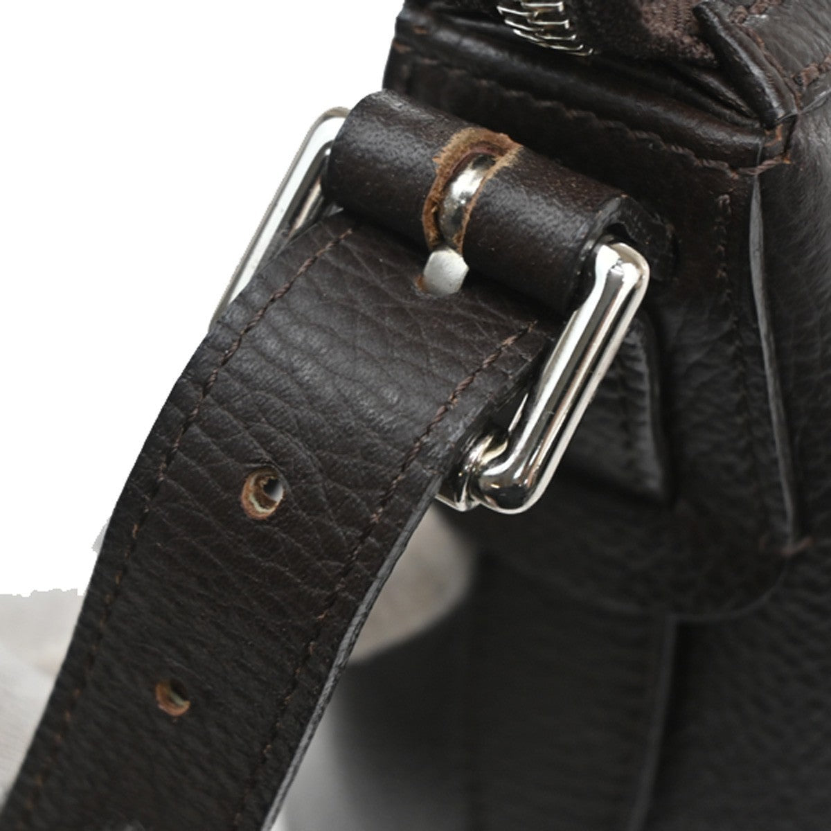 Burberry Vintage Shoulder Bag Leather, BROWN, LEATHER, Shoulder bag