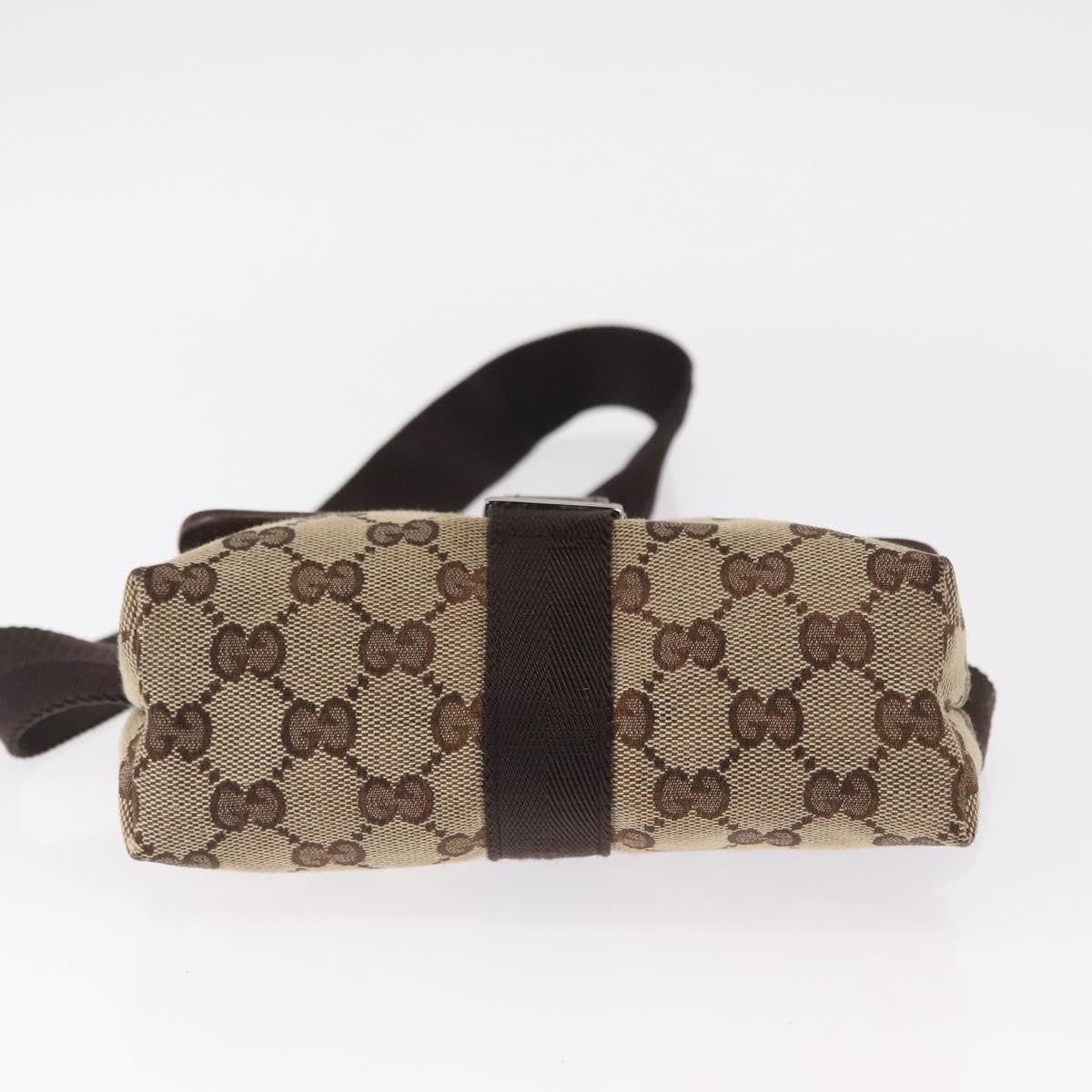 Gucci Buckle Belt Bag GG Canvas, BEIGE, CANVAS, Shoulder bag