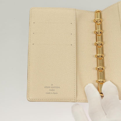 Louis Vuitton Agenda Cover Damier Azur, WHITE, CANVAS, Tech accessory