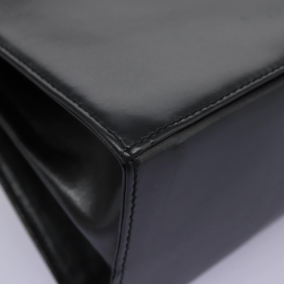 Salvatore Ferragamo Gancini Convertible Top Handle Bag Leather, BLACK, LEATHER, Handbag