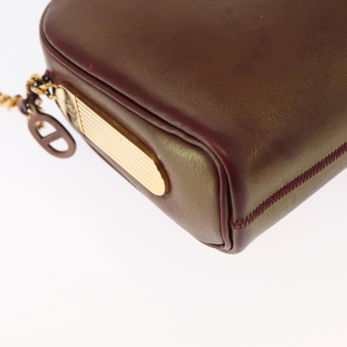 Christian Dior Vintage Shoulder Bag Leather, RED, LEATHER, Shoulder bag