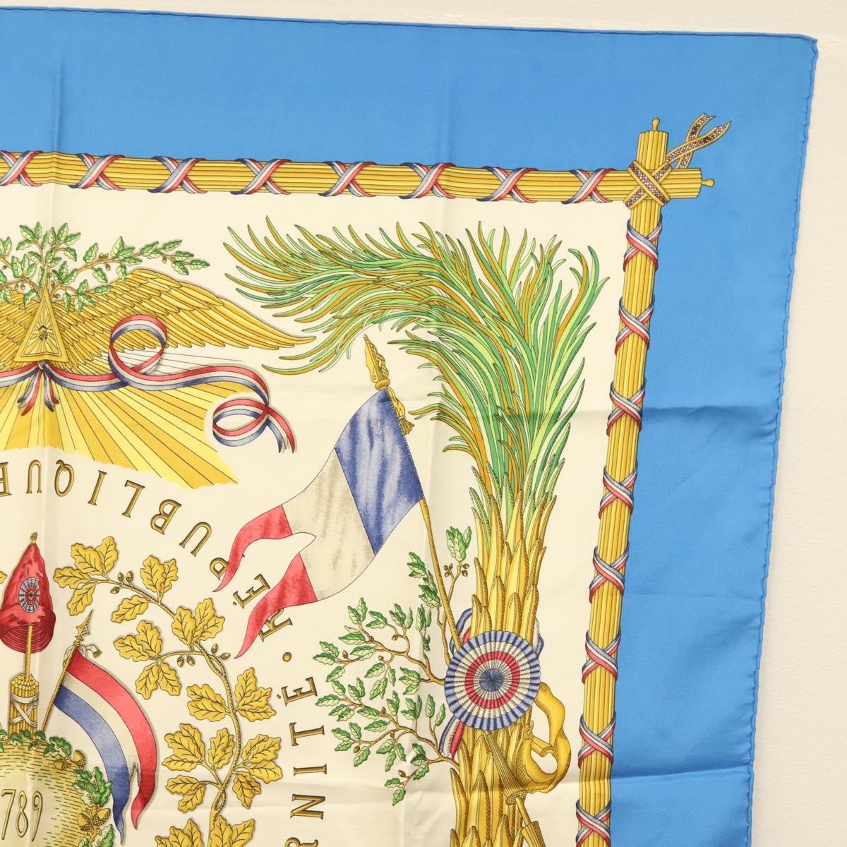 Hermes Carré 90 Silk multicolor, WHITE, SILK, Scarve & shawl