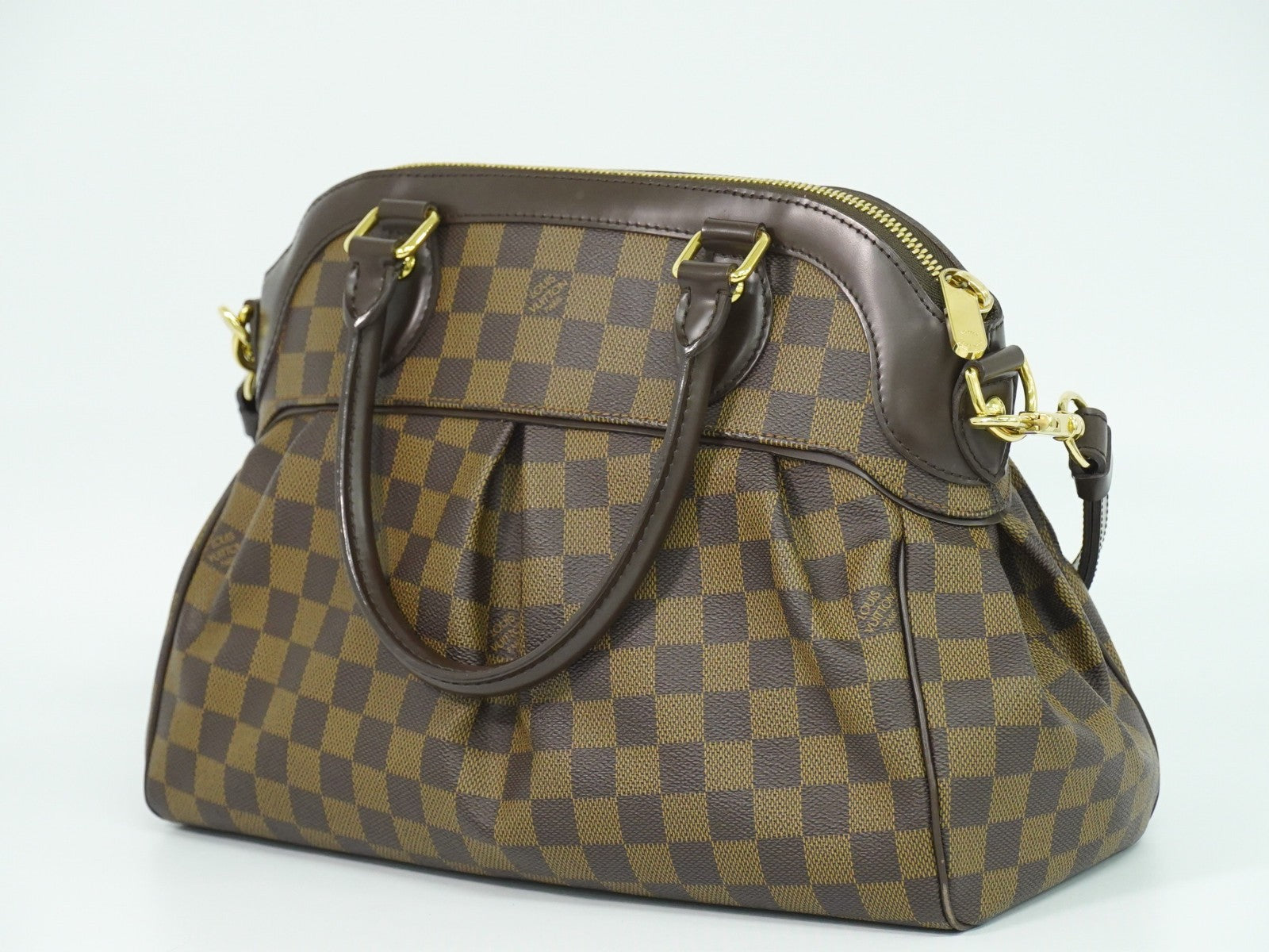 Louis Vuitton Trevi Handbag Damier, BROWN, CANVAS, Handbag