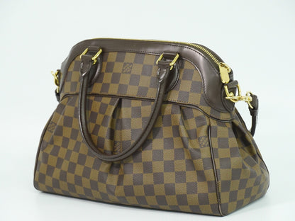 Louis Vuitton Trevi Handbag Damier, BROWN, CANVAS, Handbag