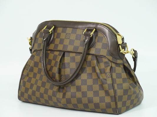 Louis Vuitton Trevi Handbag Damier, BROWN, CANVAS, Handbag