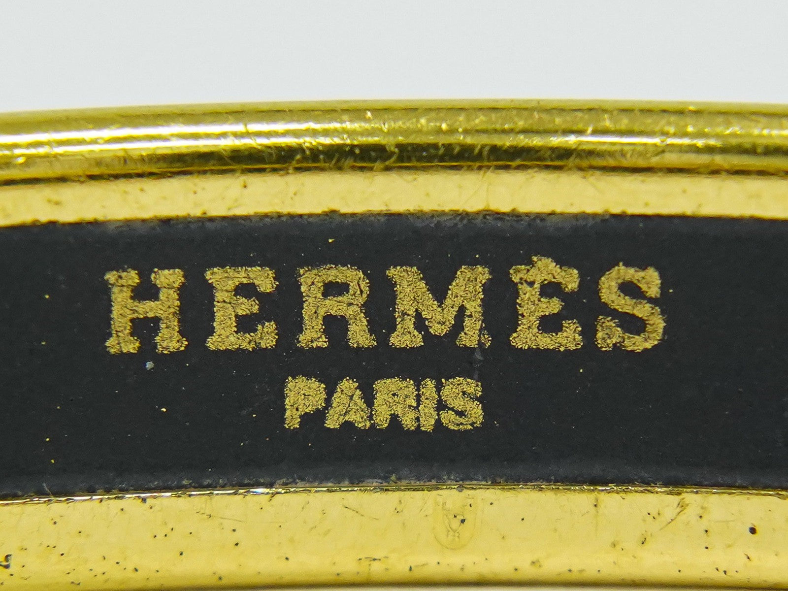 Hermes Enamel Bracelet Metal and enamel, GOLD, GOLD_PLATED, Bracelet