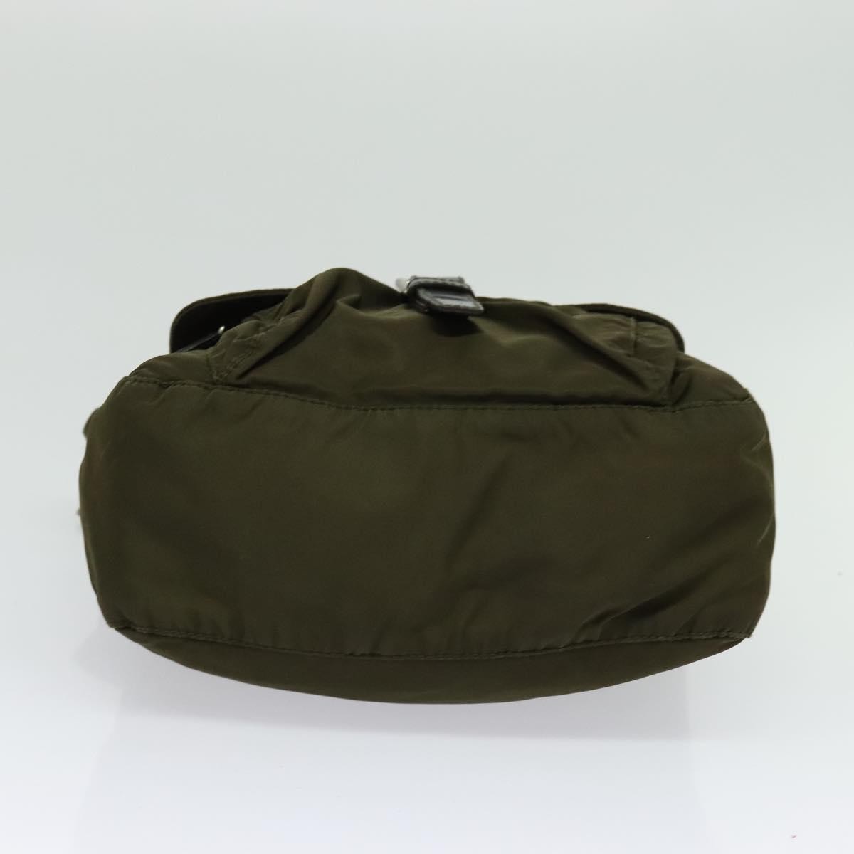 Prada Buckle Messenger Bag Tessuto, KHAKI, NYLON, Shoulder bag