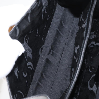 Salvatore Ferragamo Convertible Top Handle Bag Leather, BLACK, LEATHER, Handbag