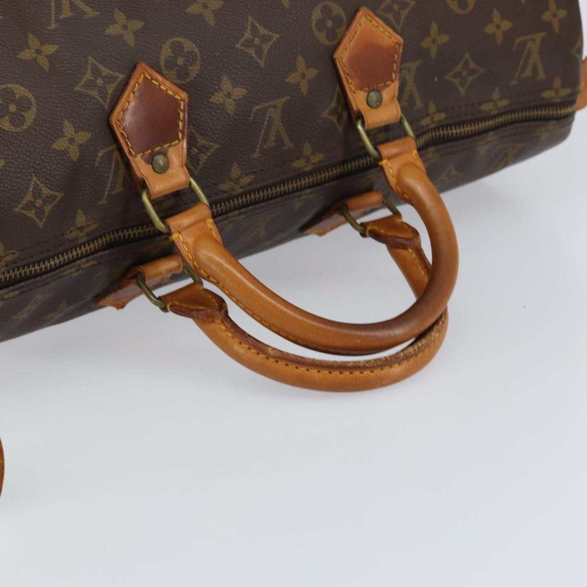 Louis Vuitton Speedy Handbag Monogram Canvas, BROWN, CANVAS, Handbag