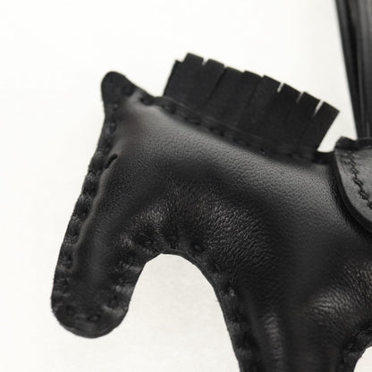 Hermes So Black GriGri Rodeo Bag Charm Leather, BLACK, LEATHER, Charms and Keychains