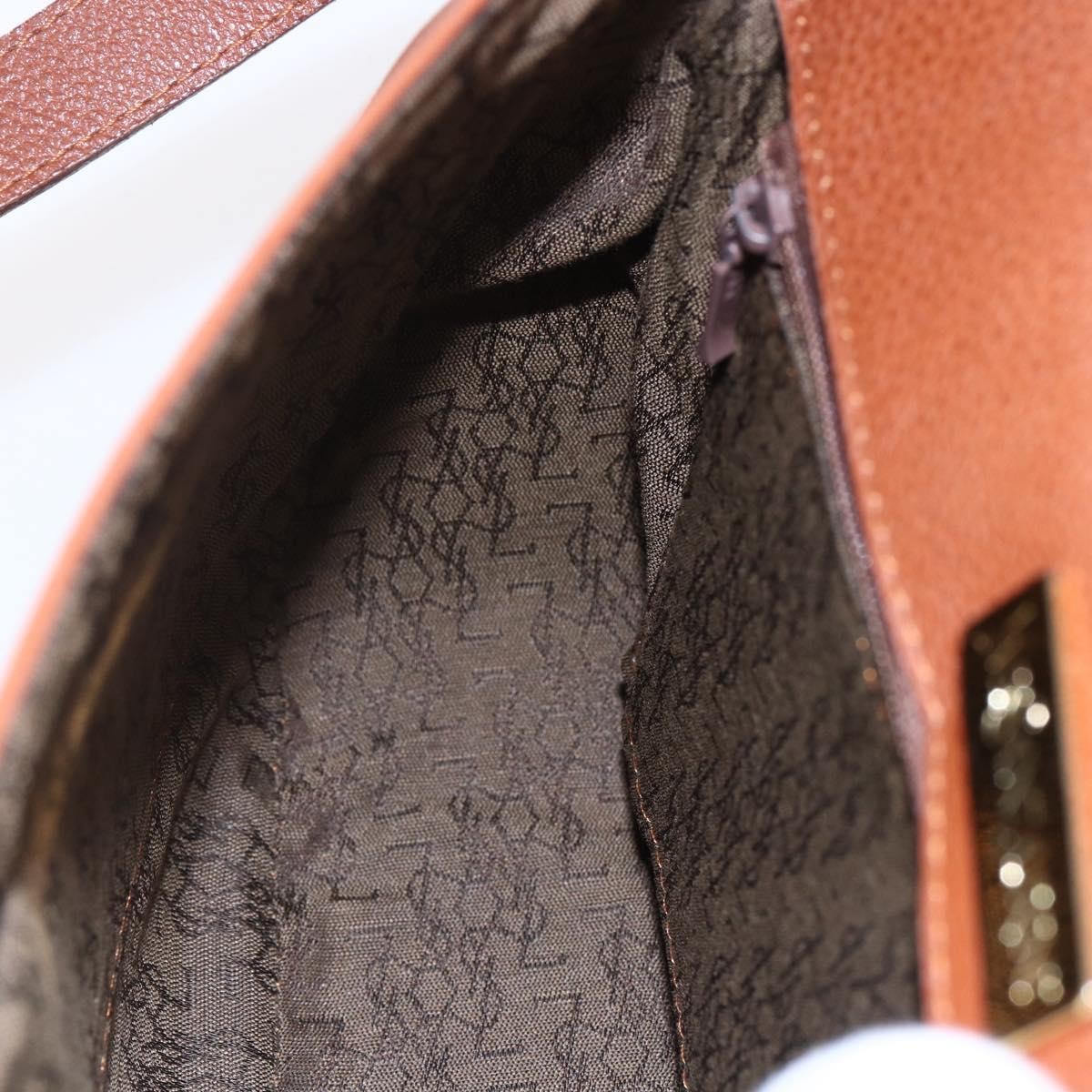 Saint Laurent Vintage Shoulder Bag Leather, BROWN, LEATHER, Shoulder bag