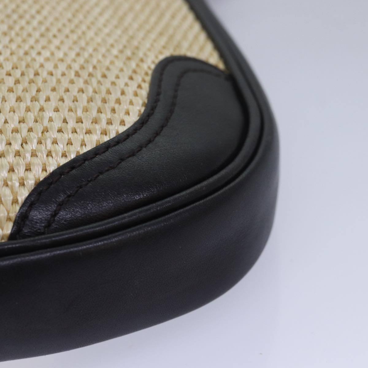 Burberry Vintage Shoulder Bag Leather, BEIGE, LEATHER, Shoulder bag