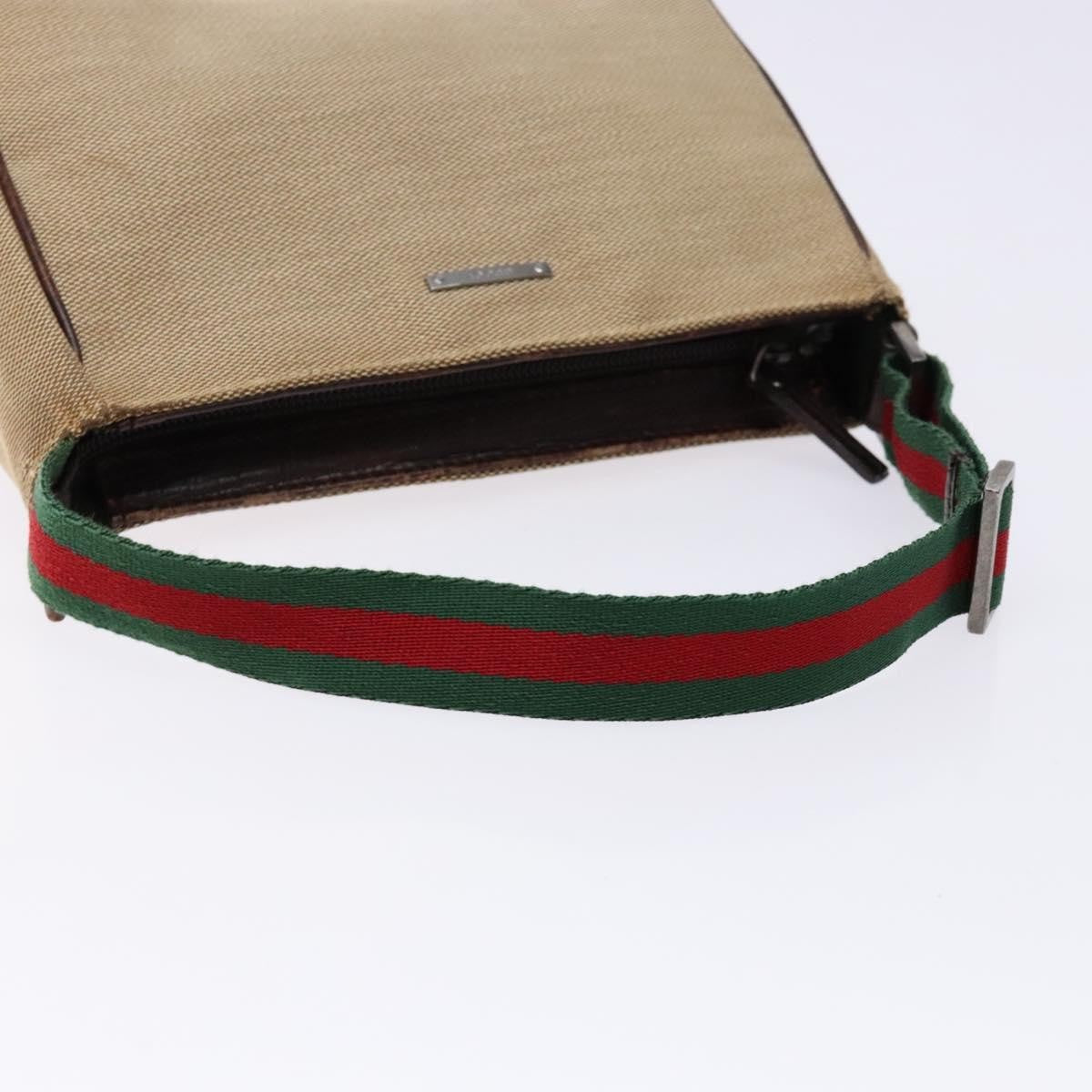 Gucci Sherry line pouch Canvas, BEIGE, CANVAS, Clutche & pouche