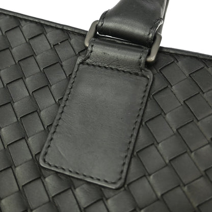 Bottega Veneta Top Zip Briefcase Intrecciato Nappa, BLACK, LEATHER, Briefcase