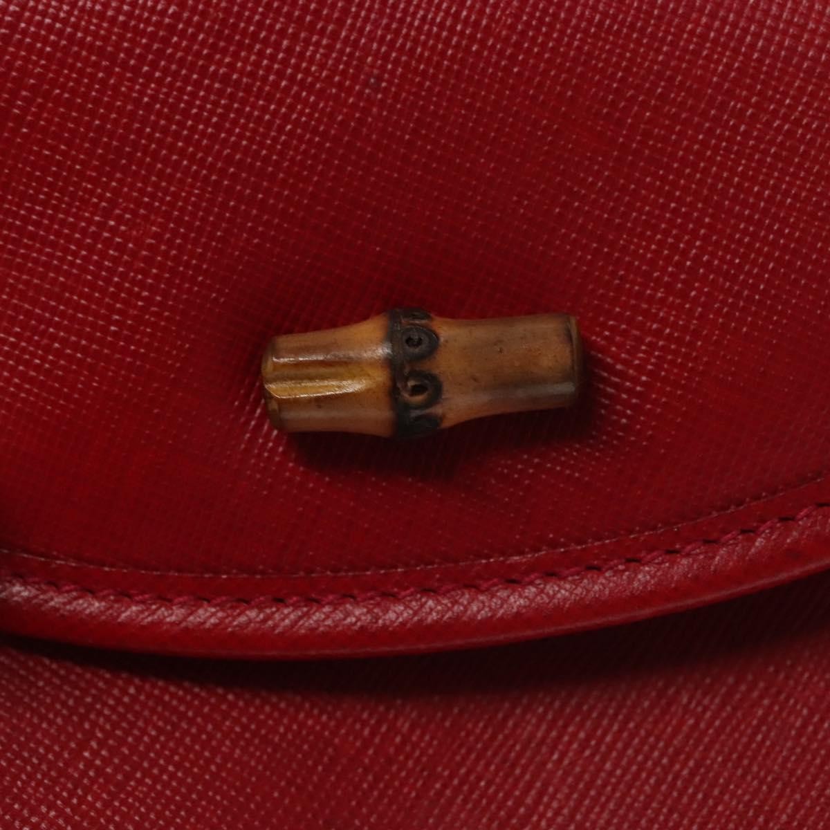 Gucci Bamboo 1947 Belt Bag Leather, RED, LEATHER, Clutche & pouche