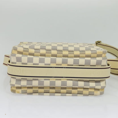 Louis Vuitton Naviglio Handbag Damier, WHITE, CANVAS, Shoulder bag